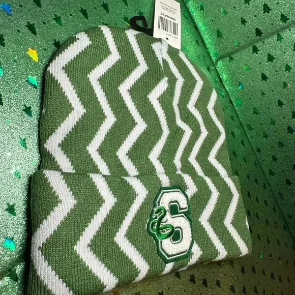 Slytherin Knit Beanie Hat NWT Harry Potter - Picture 7 of 8